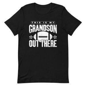 This Is My Grandson Out There Football T-Shirt