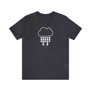 Cloud and hearts t-shirt