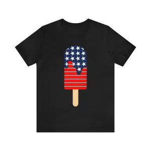 4th of July Popsicle Red White Blue American Flag Patriotic Shirt