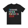 Husband Daddy Protector Hero T-shirt