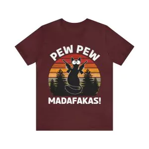 Pew Pew Madafakas Cat Shirt