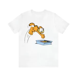 Garfield eating lasagna funny shirt