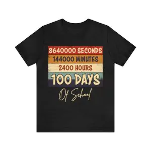 100 Days Of School Second Minute Hours T-Shirt