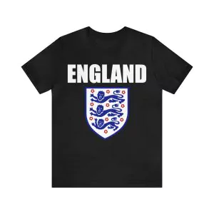 England 1982 Soccer Team British Three Heraldic Lions Shirt