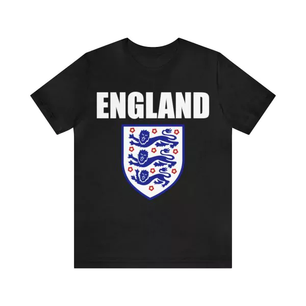 England 1982 Soccer Team British Three Heraldic Lions Shirt