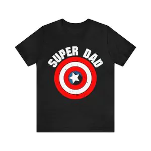 Super Dad Captain America Shield T-Shirt