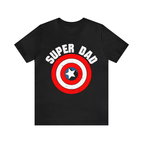 Super Dad Captain America Shield T-Shirt