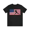 Softball Girl American Flag t-shirt