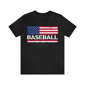 Baseball American Flag 4th of July Shirt