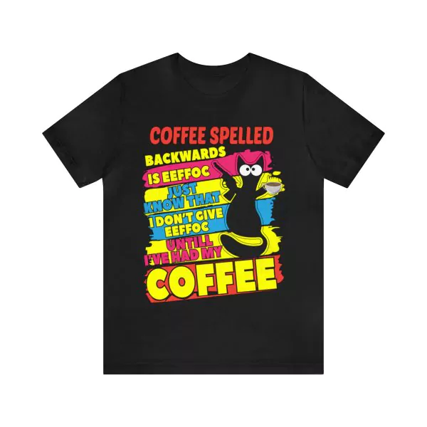 Coffee Spelled Backwards Is Eeffoc Cat T-Shirt