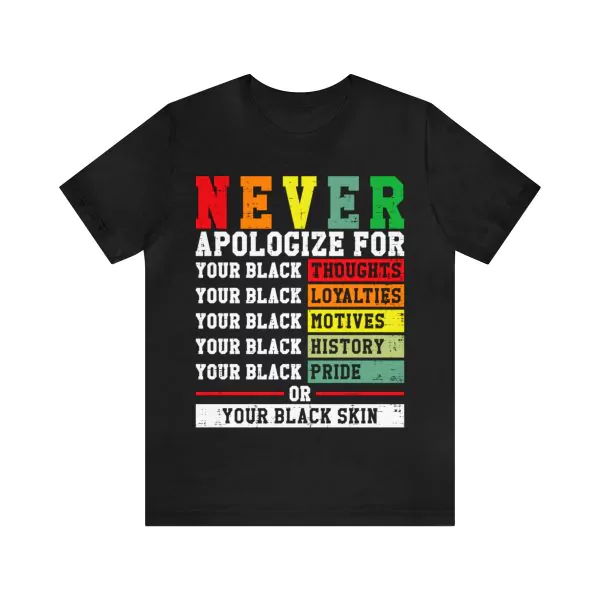 Never Apologize For Your Blackness Shirt