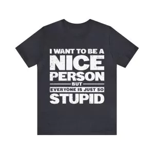 I Want To Be A Nice Person But Everyone Is Just So Stupid T-Shirt