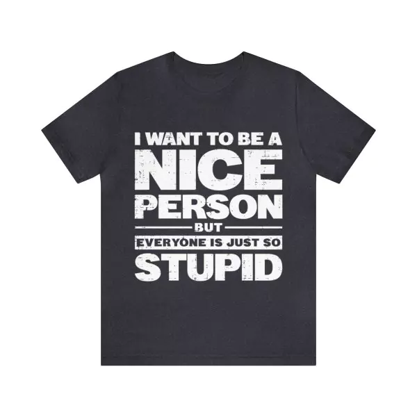 I Want To Be A Nice Person But Everyone Is Just So Stupid T-Shirt