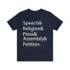 Speech Religion Press Assembly Petition Shirt