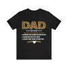 Dad Noun Definition Leopard Lover Father's Day T-Shirt