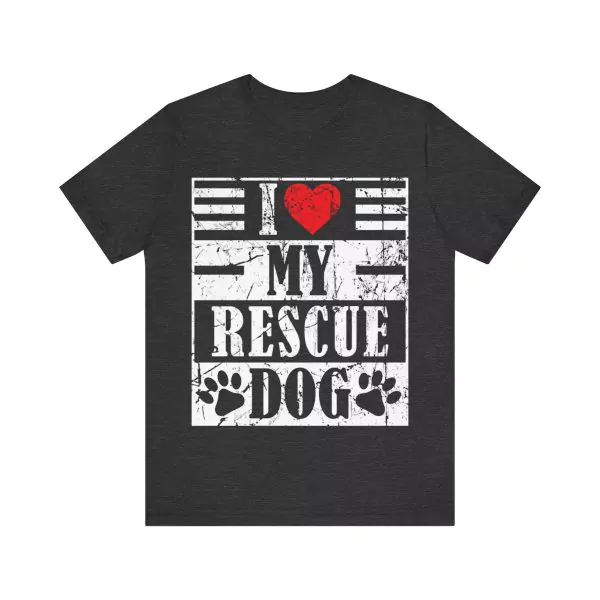 I Love My Rescue Dog Shirt